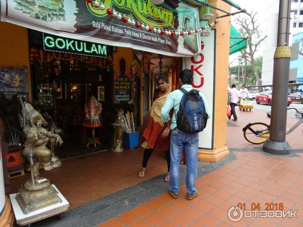 Этнический район Little India в Сингапуре