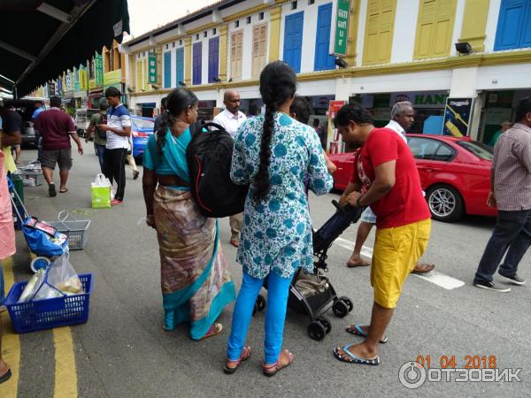 Этнический район Little India в Сингапуре