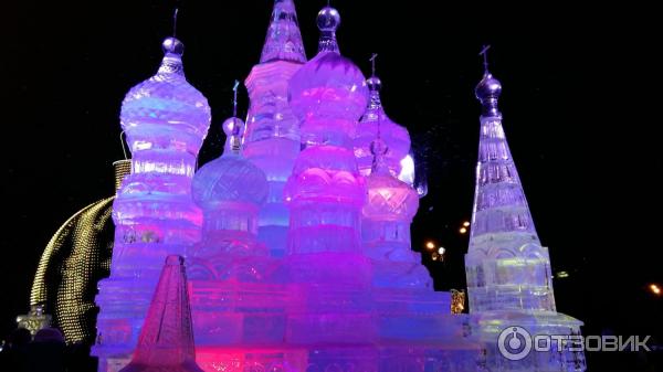 Выставка ледовых скульптур Ледовая Москва на Поклонной горе (Россия, Москва) фото