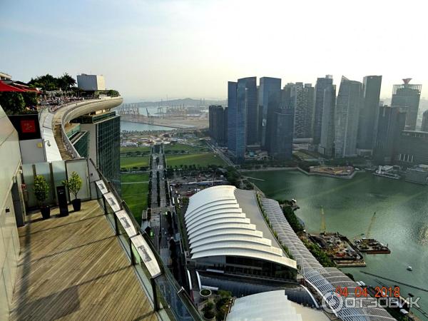 Бассейн-инфинити отеля Marina Bay Sands. Сингапур.