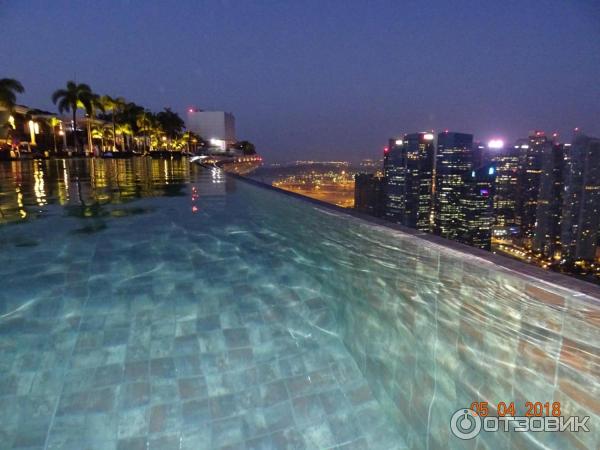 Бассейн-инфинити отеля Marina Bay Sands. Сингапур.