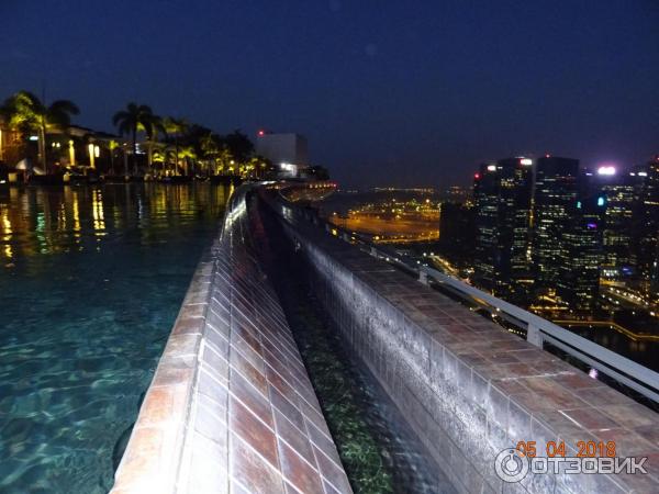 Бассейн-инфинити отеля Marina Bay Sands. Сингапур.