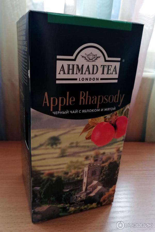 Черный чай Ahmad Tea Apple Rhapsody со вкусом яблока и мяты фото