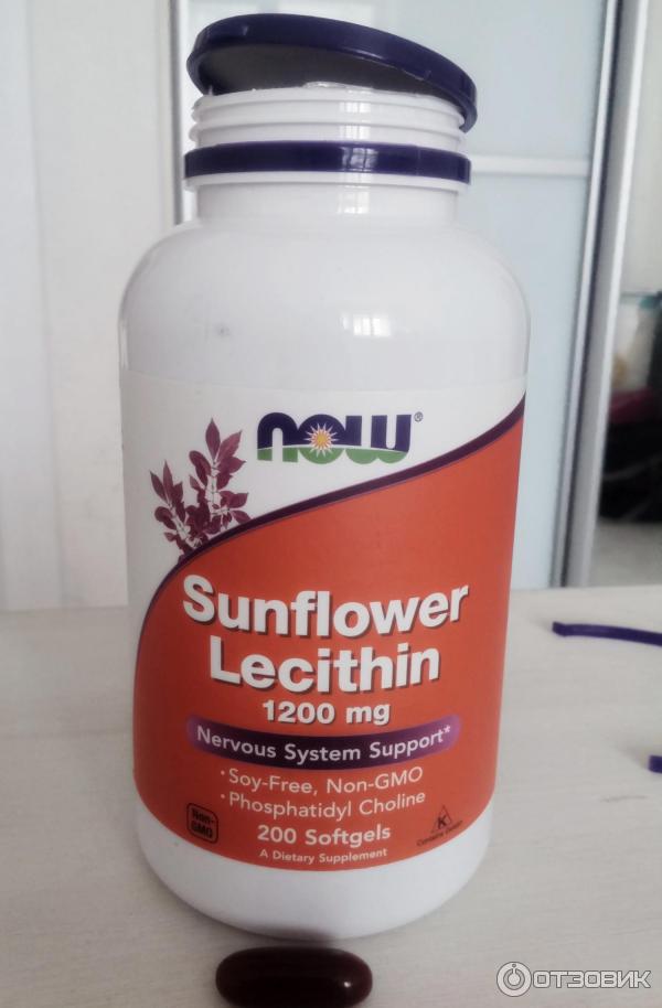 БАД Лецитин Now Foods Sunflower Lecithin фото