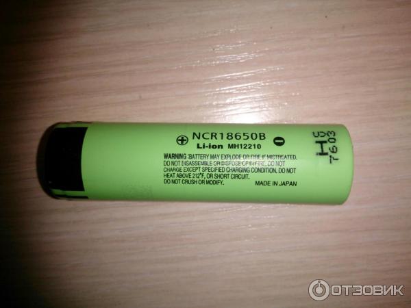 Аккумулятор Panasonic NCR18650B Li-ion 3400mAh фото