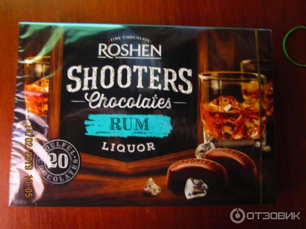 Конфеты Roshen shooters Rum Liqueur фото