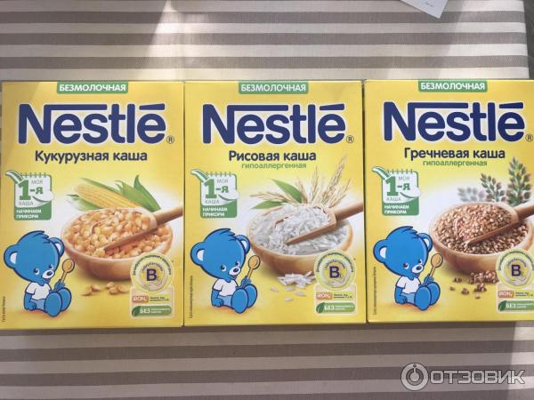 Детские каши Nestle фото