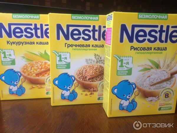 Детские каши Nestle фото