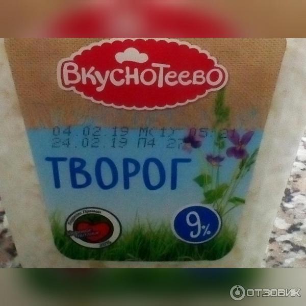 Творог Вкуснотеево 9% фото