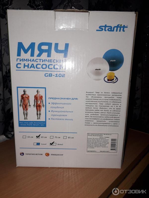 Мяч гимнастический Starfit GB-102 фото