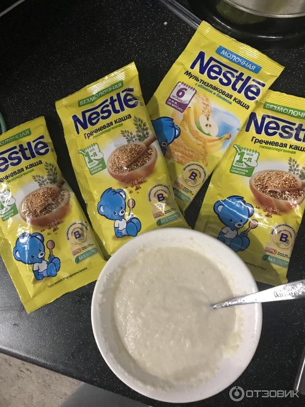 Детские каши Nestle фото