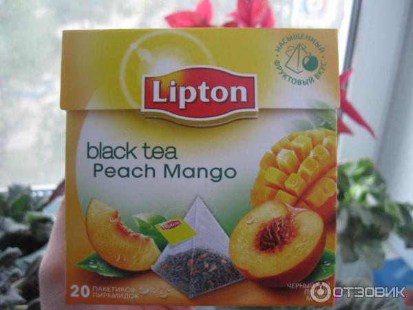 Чай черный Lipton Peach Mango в пирамидках фото