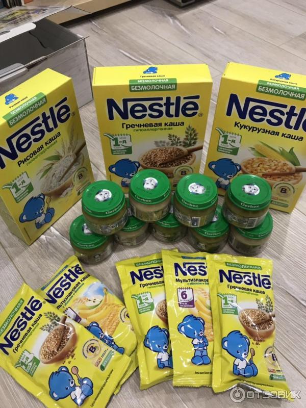 Детские каши Nestle фото