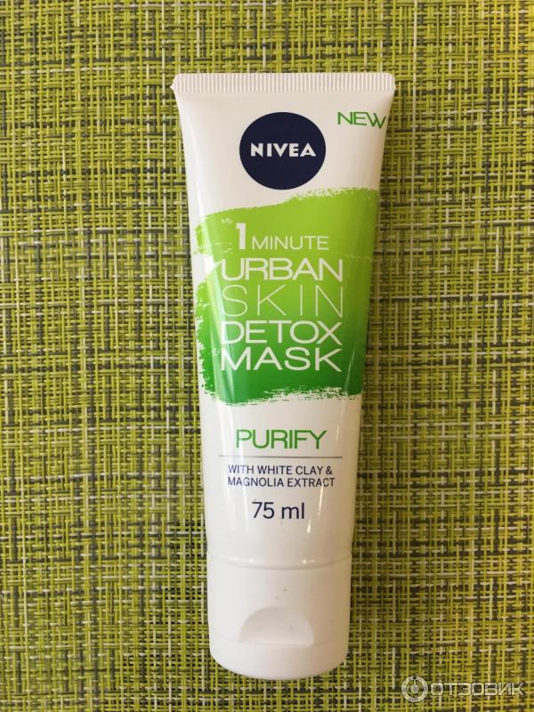 Маска для лица Nivea 1 minute URBAN DETOX MASKE Erfrichend Gruner Tee & Hualuron фото