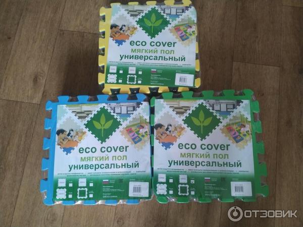 Модульный мягкий пол-пазл Eco Cover универсальный фото