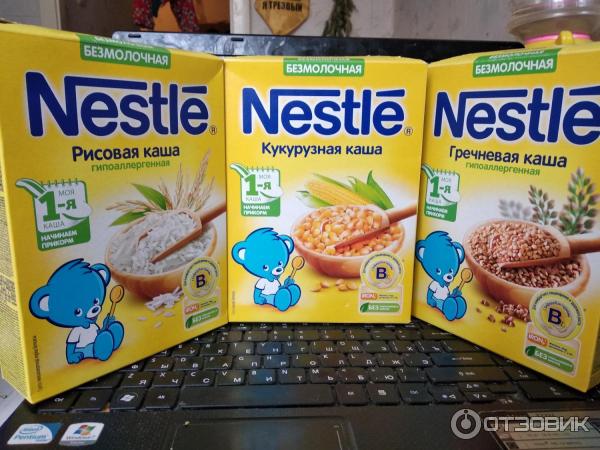 Детские каши Nestle фото