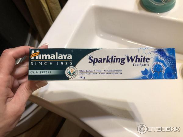 Зубная паста Himalaya Herbals Sparkly White фото