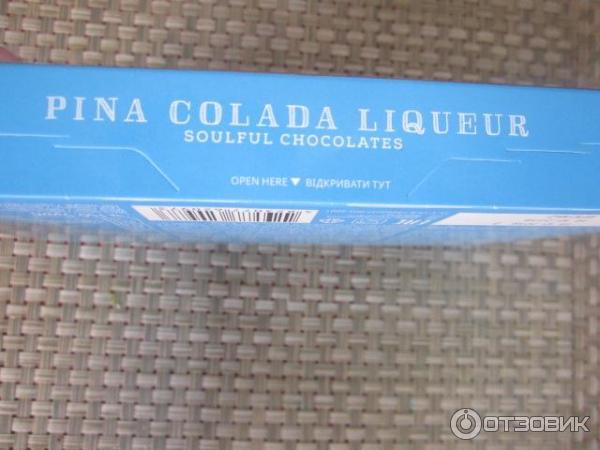 Шоколадные конфеты Roshen shooters Pina colada liquer фото