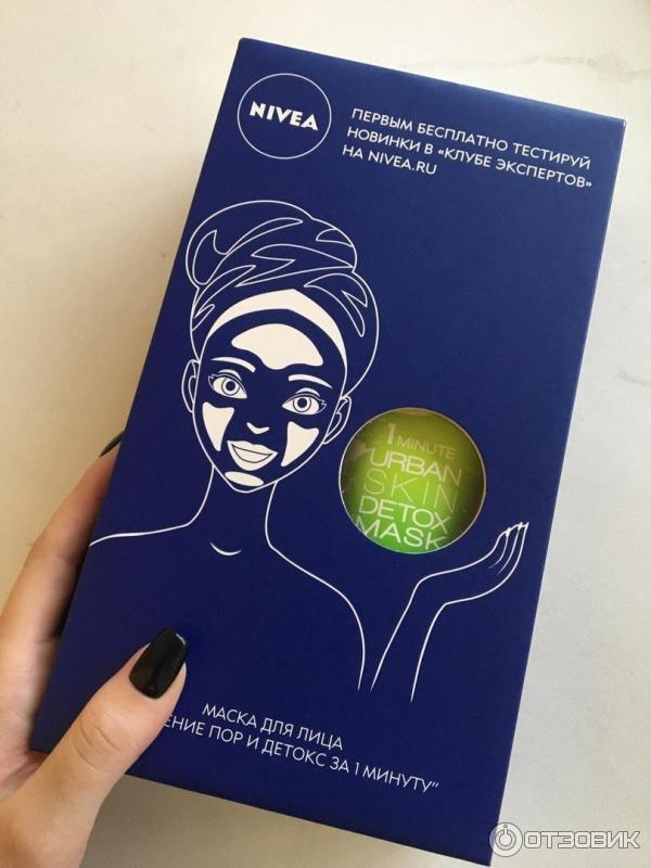 Маска для лица NIVEA 1 minute Urban skin Detox mask фото