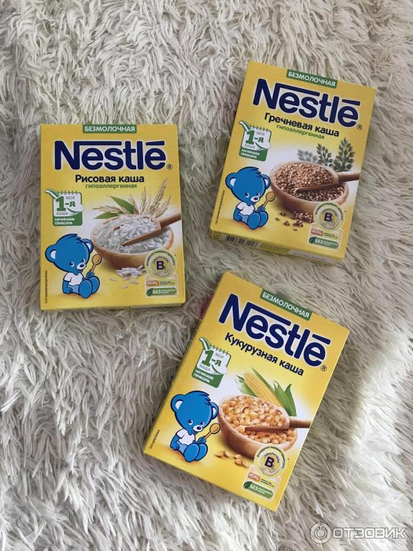 Детские каши Nestle фото