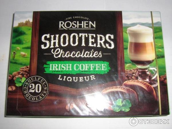 Конфеты Roshen Shooters chocolates irish coffee фото