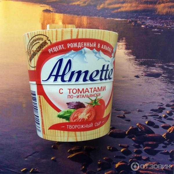 Творожный сыр Almette с томатами фото