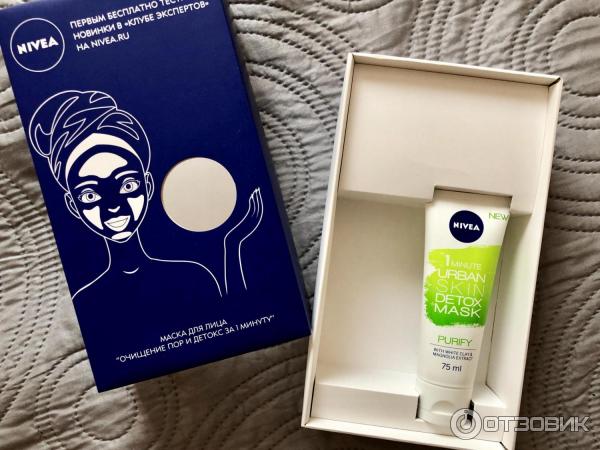 Маска для лица NIVEA 1 minute Urban skin Detox mask фото