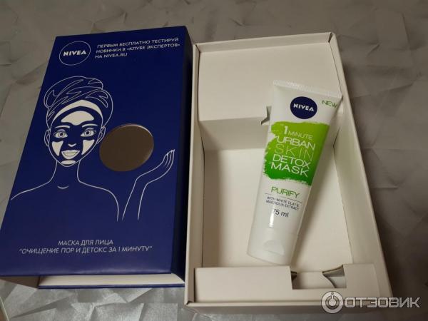 Маска для лица NIVEA 1 minute Urban skin Detox mask фото