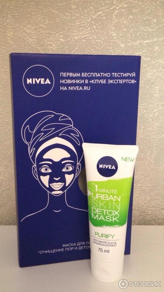 Маска для лица NIVEA 1 minute Urban skin Detox mask