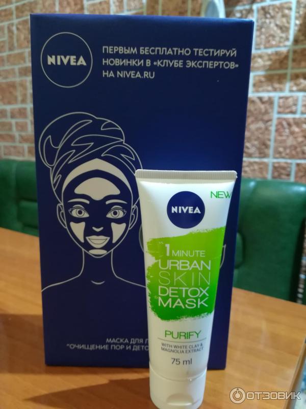 Маска для лица Nivea Очищение пор и детокс за 1 минуту фото