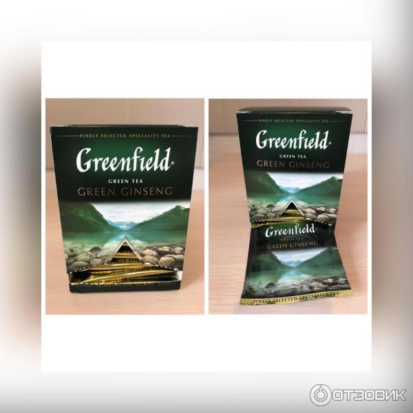 Чай Greenfield Green Ginseng в пирамидках фото