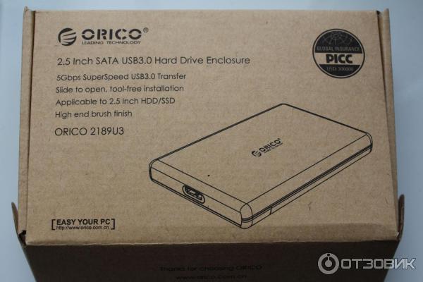 Внешний корпус для HDD 2,5 Orico