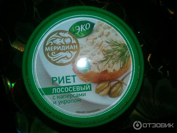 Риет из лосося с каперсами и укропом Меридиан-Эко фото