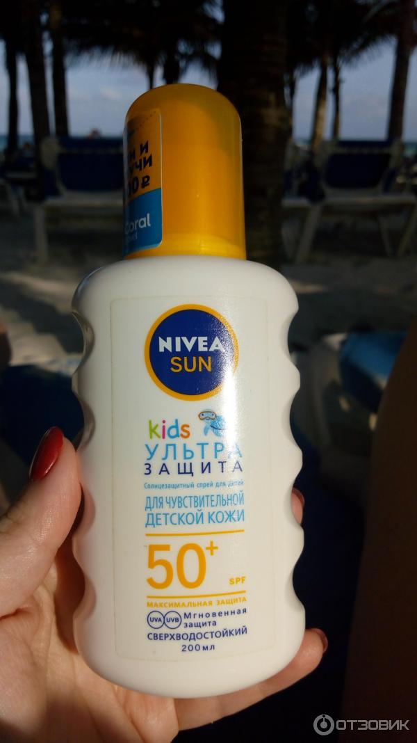 Солнцезащитный спрей для детей Nivea Sun Kids SPF 50 фото