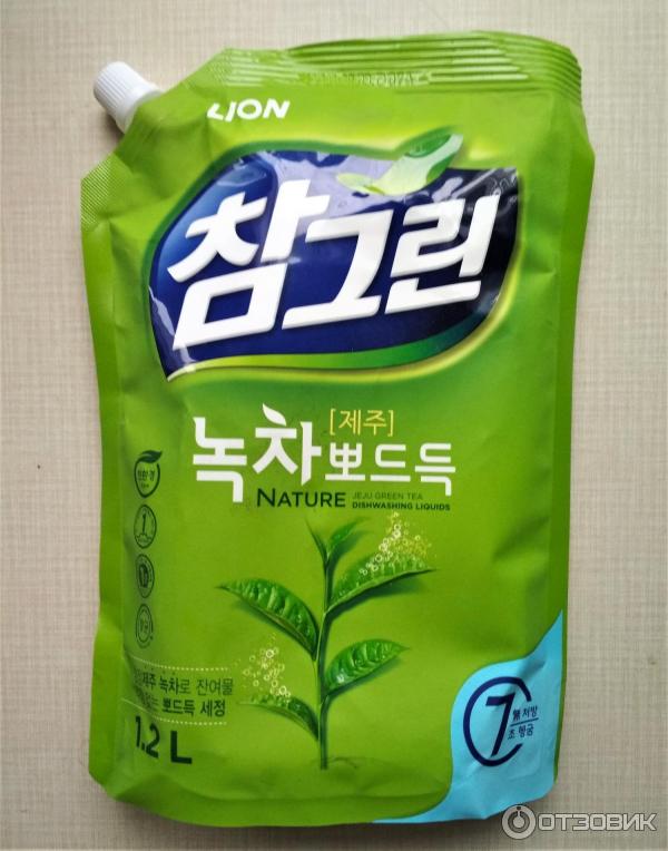 Средство для мытья посуды CJ Lion Chamgreen Зеленый чай