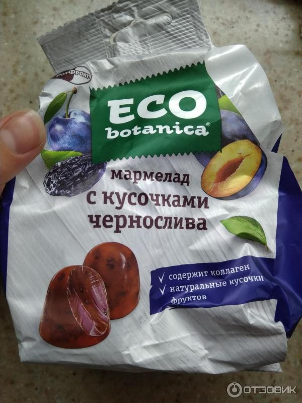 Мармелад Eco Botanica с кусочками чернослива фото