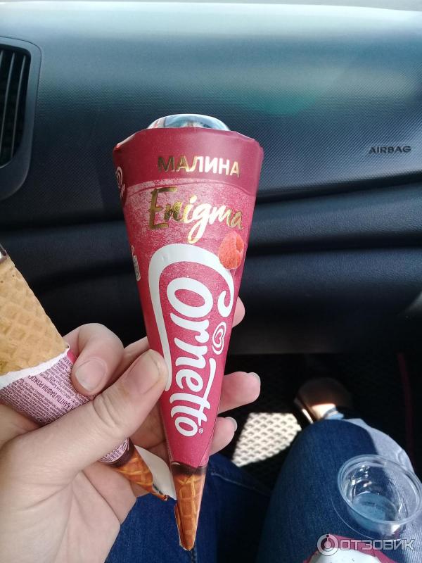 Мороженое Cornetto малина фото