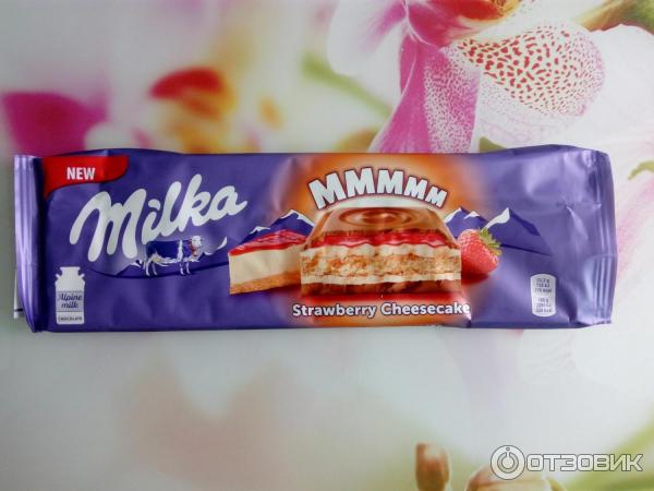 Шоколад Milka Strawberry Cheesecake фото