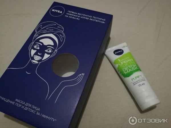 Маска для лица Nivea Очищение пор и детокс за 1 минуту фото