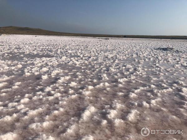 соль на розовом озере