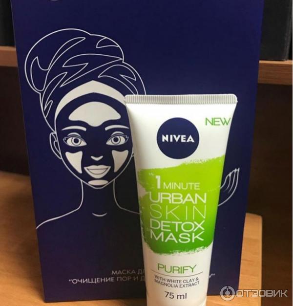 Маска для лица NIVEA 1 minute Urban skin Detox mask фото