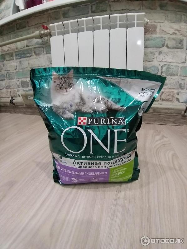 Корм для кошек Purina One Для кошек с чувствительным пищеварением фото