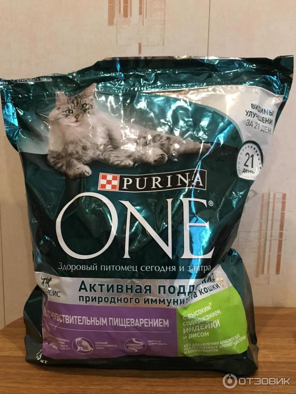 Корм для кошек Purina One Для кошек с чувствительным пищеварением фото