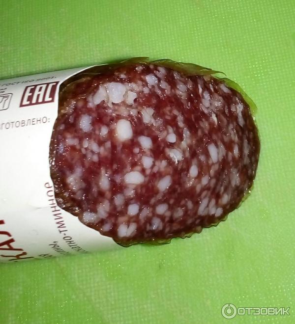 Колбаса сырокопченая Торес Еврейская фото