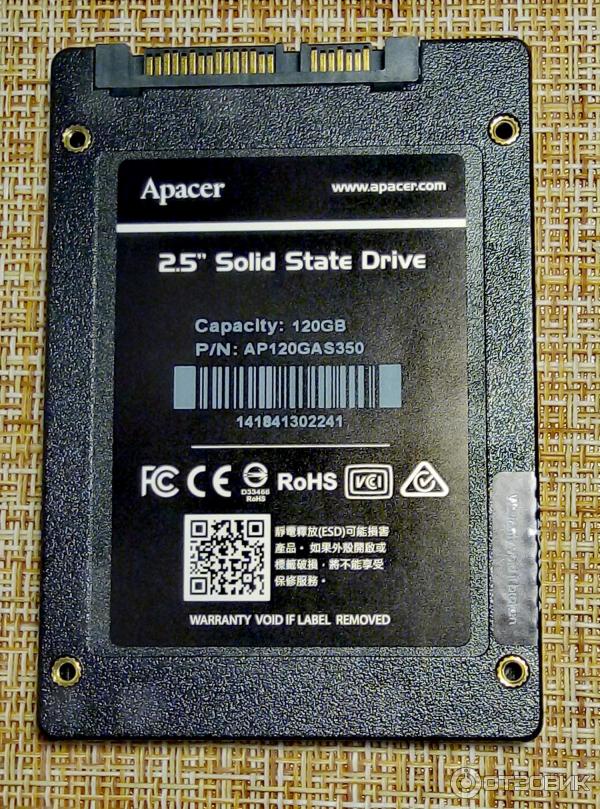 Твердотельный накопитель SSD Apacer as350 panther 120GB фото