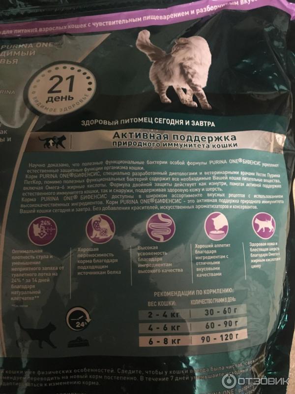 Корм для кошек Purina One Для кошек с чувствительным пищеварением фото