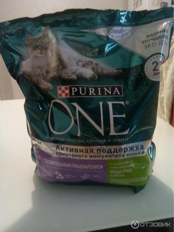 Корм для кошек Purina One Для кошек с чувствительным пищеварением фото