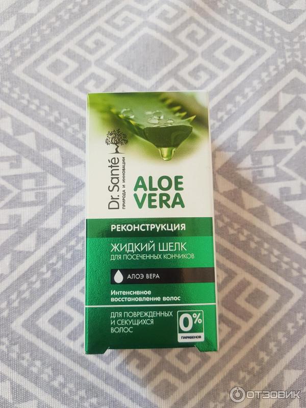 Средство для посеченных кончиков волос Dr. Sante Aloe Vera Жидкий шелк фото