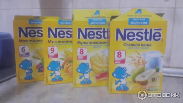 Детские каши Nestle фото