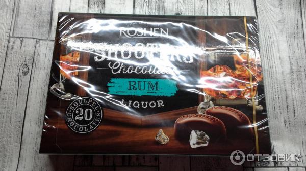 Конфеты Roshen shooters Rum Liqueur фото